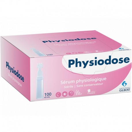 Physiodose sérum physiologique stérile Gilbert, Boite de 40 unidoses de 5 ml